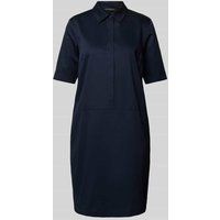 Betty Barclay Knielange jurk met blinde knoopsluiting Marineblauw