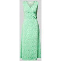 milano italy Midi-jurk met all-over motief Appeltjesgroen