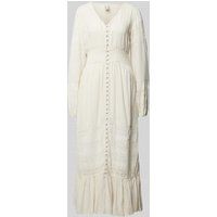 YAS Maxi-jurk met kant, model ‘REZA’ Beige