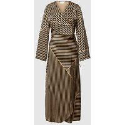 NEO NOIR Midi-jurk in wikkellook, model ‘Amber’ Zwart NEO NOIR Midi-jurk in wikkellook, model ‘Amber’ Zwart