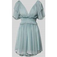 Lace & Beads Cocktailjurk met V-hals Groen