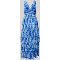 Lace & Beads Avondjurk in laagjeslook Blauw