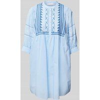 Rich & Royal Mini-jurk met stitchingdetails Lichtblauw
