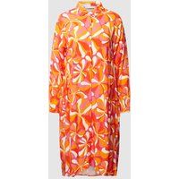 Frieda & Freddies Midi-jurk met all-over print Oranje