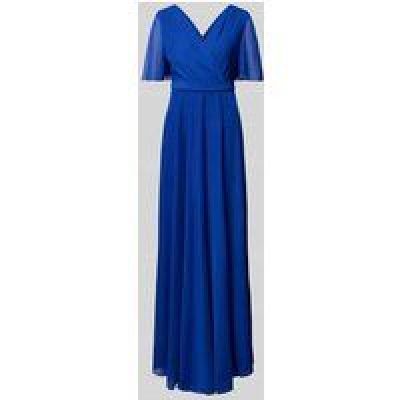 Christian Berg Cocktail Avondjurk in wikkellook Koningsblauw Christian Berg Cocktail Avondjurk in wikkellook Koningsblauw