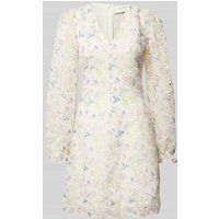NEO NOIR Mini-jurk met broderie anglaise, model ‘Cabana’ Beige