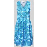 ROBE LÉGÈRE Knielange jurk met grafisch motief Bleu