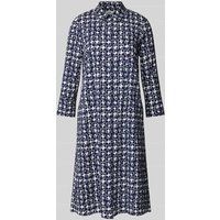 ROBE LÉGÈRE Midi-jurk met grafisch motief Marineblauw