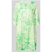 milano italy Mini-jurk met all-over motief Appeltjesgroen