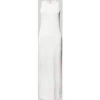 Tommy Hilfiger Maxi-jurk met fijnrib Wit