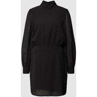 Esprit Mini-jurk met opstaande kraag Zwart