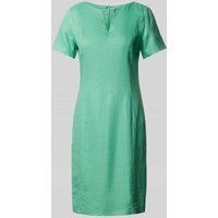 WHITE LABEL Knielange jurk met V-hals Mintgroen