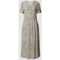 Marc O’Polo DENIM Midi-jurk met all-over bloemenmotief Paars
