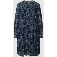 Smith and Soul Knielange jurk met all-over motief Zwart
