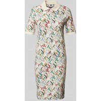 Tommy Hilfiger Polo-jurk met all-over logoprint Wit
