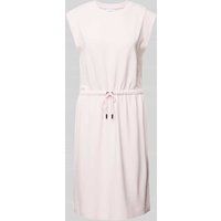 comma Casual Identity Knielange jerseyjurk in effen design Roze