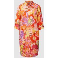 Smith and Soul Knielange jurk met all-over motief Oranje