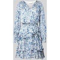 NEO NOIR Mini-jurk met volants, model ‘Dennie’ Blauw