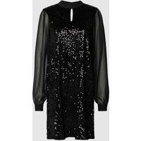 MORE & MORE Mini-jurk met pailletten Zwart