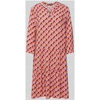 Betty Barclay Knielange jurk met grafisch motief Rood