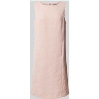 WHITE LABEL Knielange jurk met ronde hals Roze