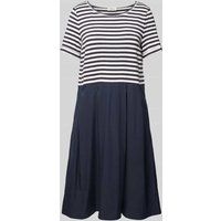 ROBE LÉGÈRE Knielange jurk met streepmotief Marineblauw