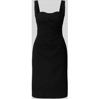 TROYDEN COLLECTION Mini-jurk met hartvormige hals Zwart