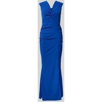 SISTAGLAM Midi-jurk met knoopdetail Koningsblauw