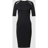 Marciano Guess Knielange sweatjurk met sierknoopsluitingen, model ‘TETI’ Zwart