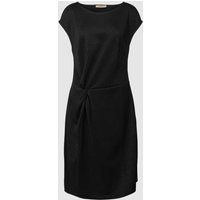 Smith and Soul Knielange jurk met boothals, model ‘LUREX’ Zwart