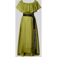 Copenhagen Muse Midi-jurk met strikceintuur Groen
