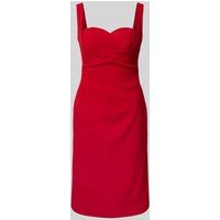 TROYDEN COLLECTION Mini-jurk met hartvormige hals Rood