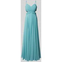 TROYDEN COLLECTION Avondjurk met cut-outs Lichtblauw