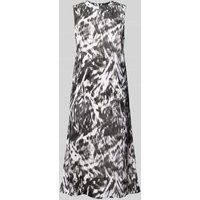 Esprit Midi-jurk met ronde hals Zwart