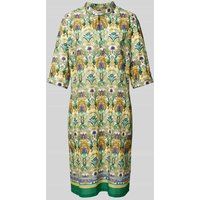 ROBE LÉGÈRE Knielange jurk met all-over motief Kaki