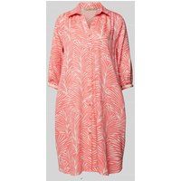 Smith and Soul Knielange jurk met all-over print Felroze