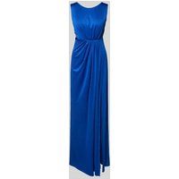 TROYDEN COLLECTION Avondjurk met cut-out Koningsblauw