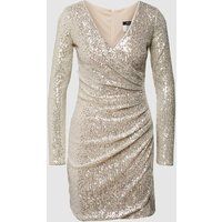 Paradi Cocktailjurk met pailletten Goud gemêleerd