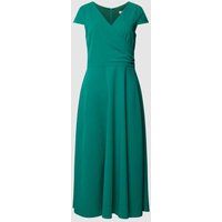 Paradi Cocktailjurk in effen design Groen
