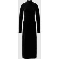 G-Star Raw Maxi-jurk met opstaande kraag, model ‘Velvet’ Zwart