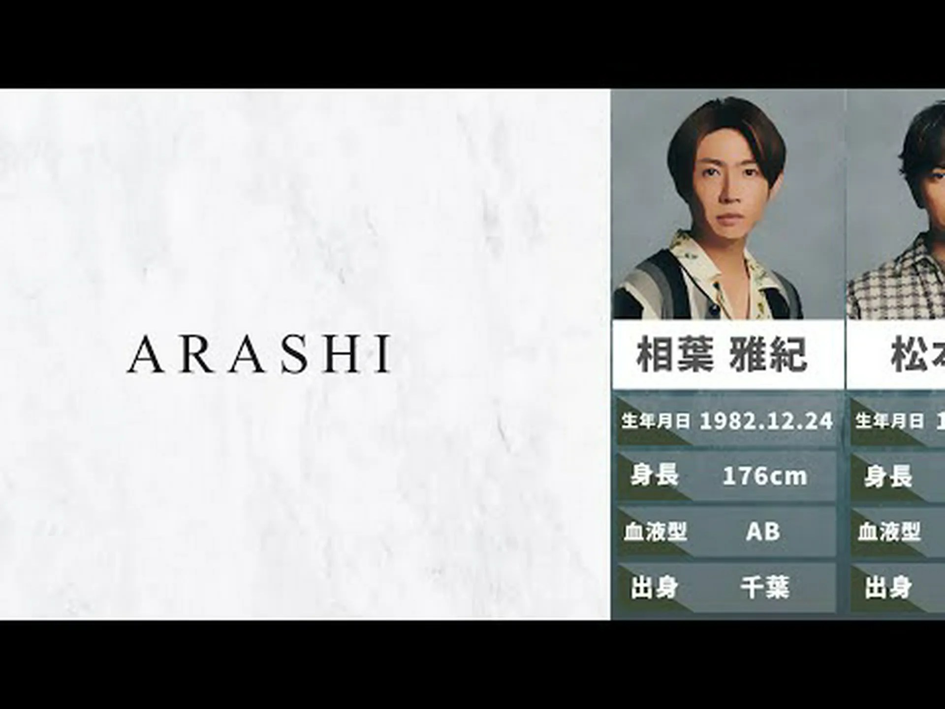 嵐のプロフィール 嵐のプロフィール