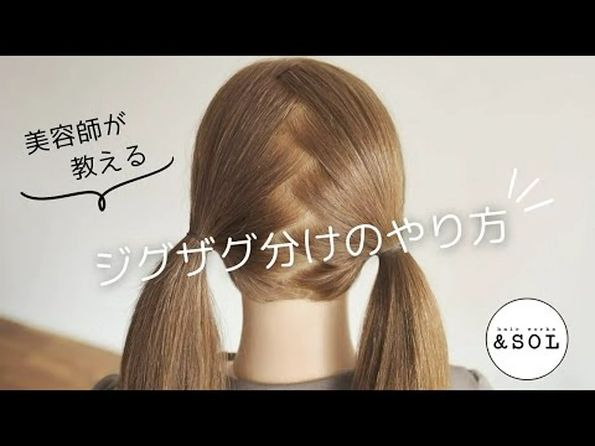 髪を分割する 髪を分割する