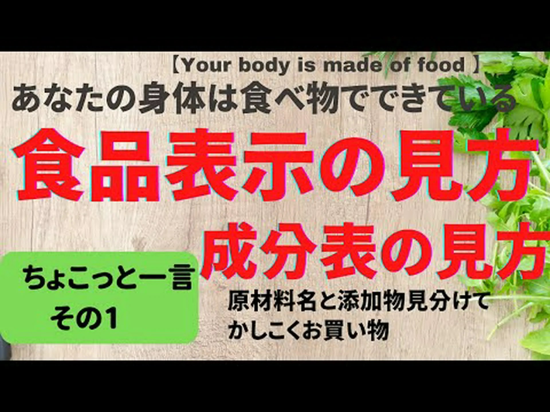 食品ラベルの見方 食品ラベルの見方