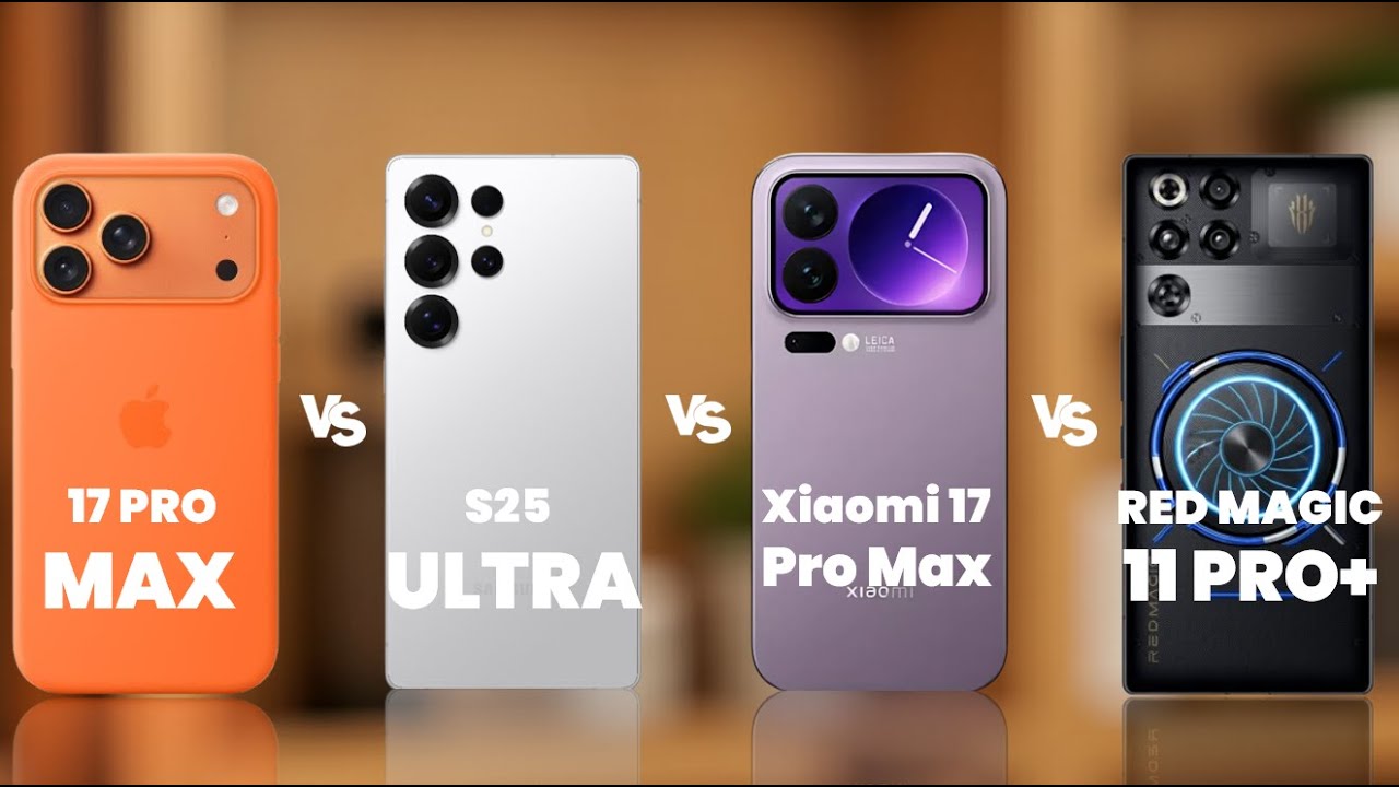Perbandingan RedMagic 11 Pro Plus Vs Xiaomi 17 Pro Max Vs Samsung S25 Ultra Vs IPhone 17 Pro Max