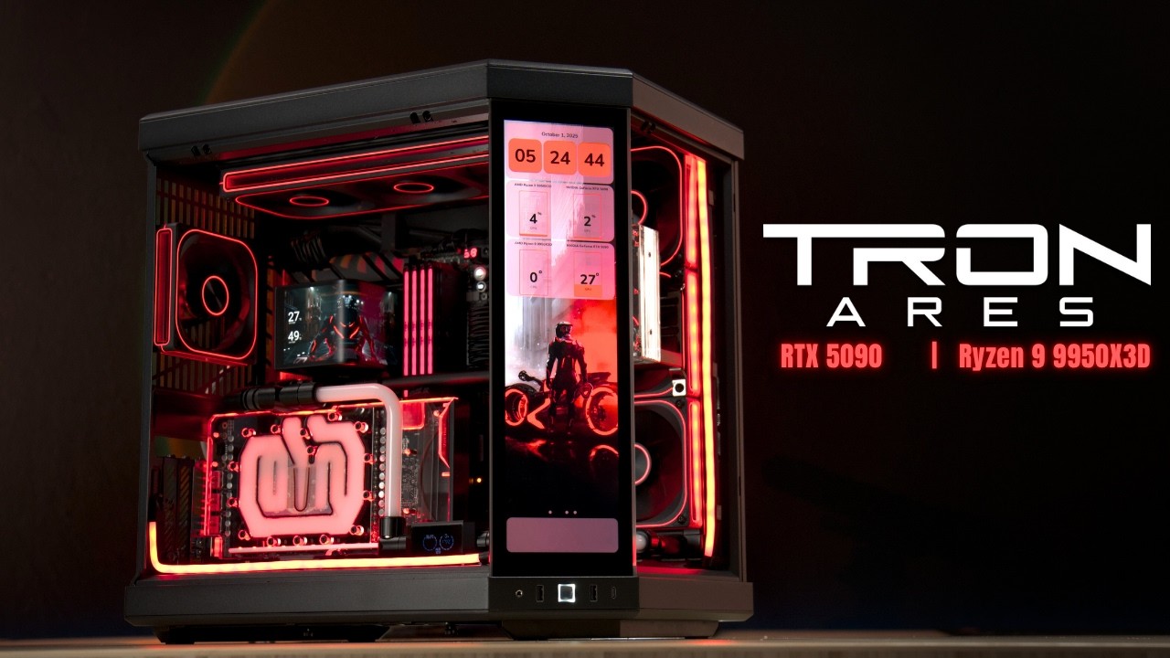 Rakit PC Custom Loop HYTE Y70 Tron