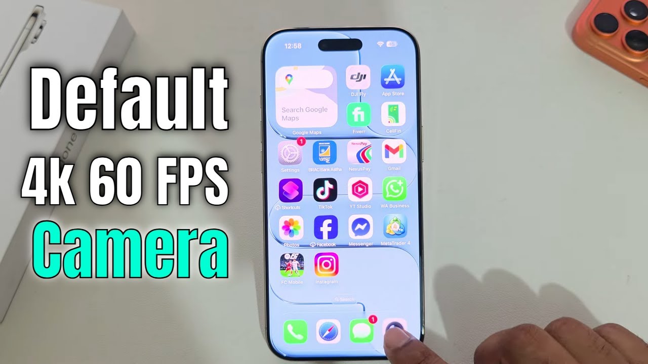 Mengatur Kamera iPhone ke 4K 60 FPS Permanen