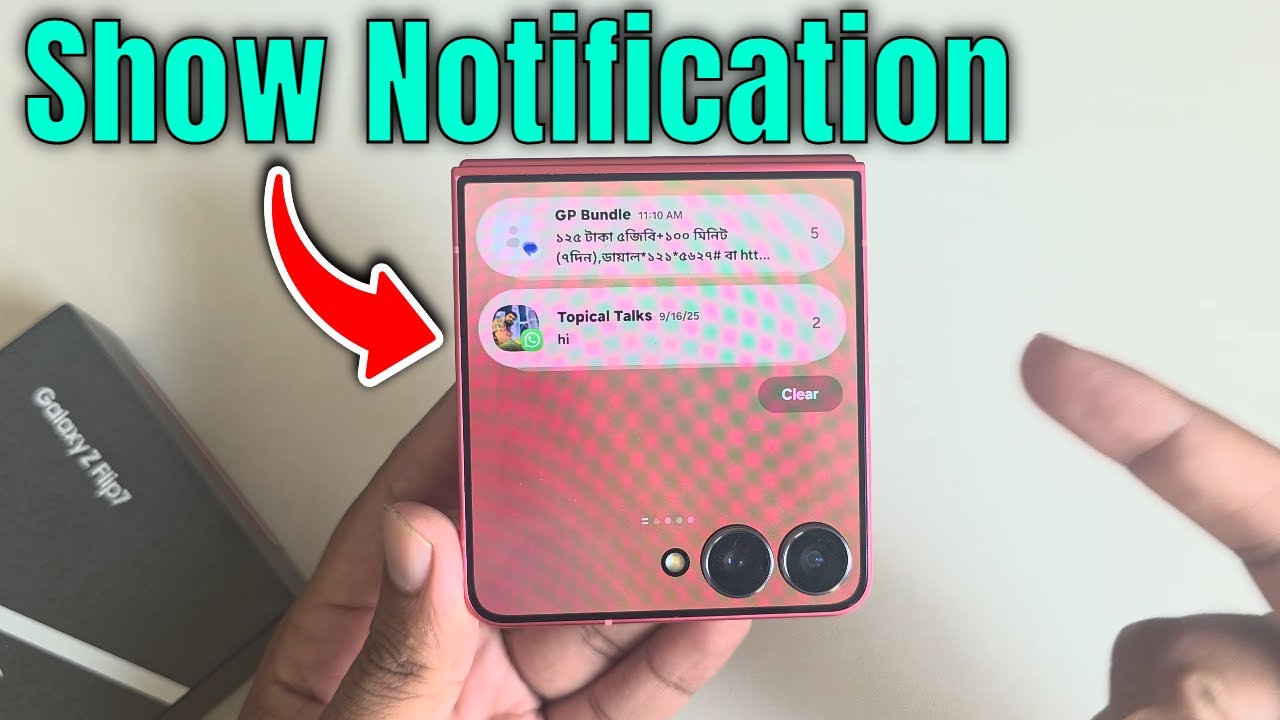 Cara Mudah Lihat Notifikasi di Samsung Z Flip 7