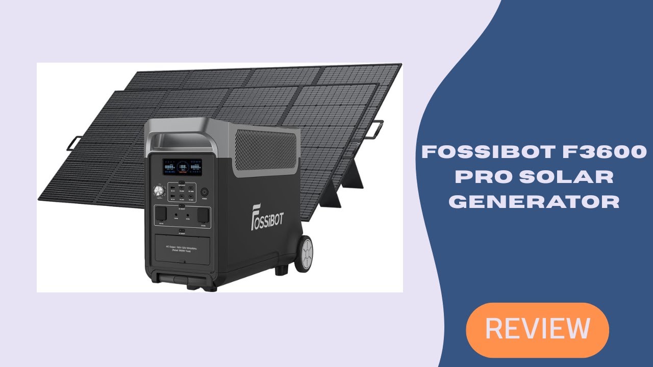 FOSSiBOT F3600 Pro Solar Generator: Daya 3840Wh Andal untuk Rumah dan Petualangan