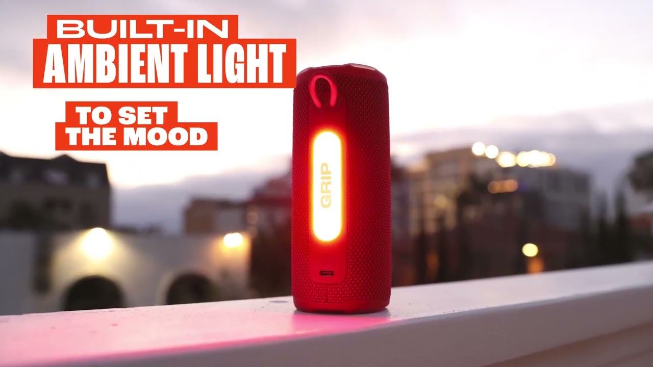 JBL GRIP Speaker Bluetooth Portabel Tahan Air dengan Suara Kuat dan Baterai 14 Jam