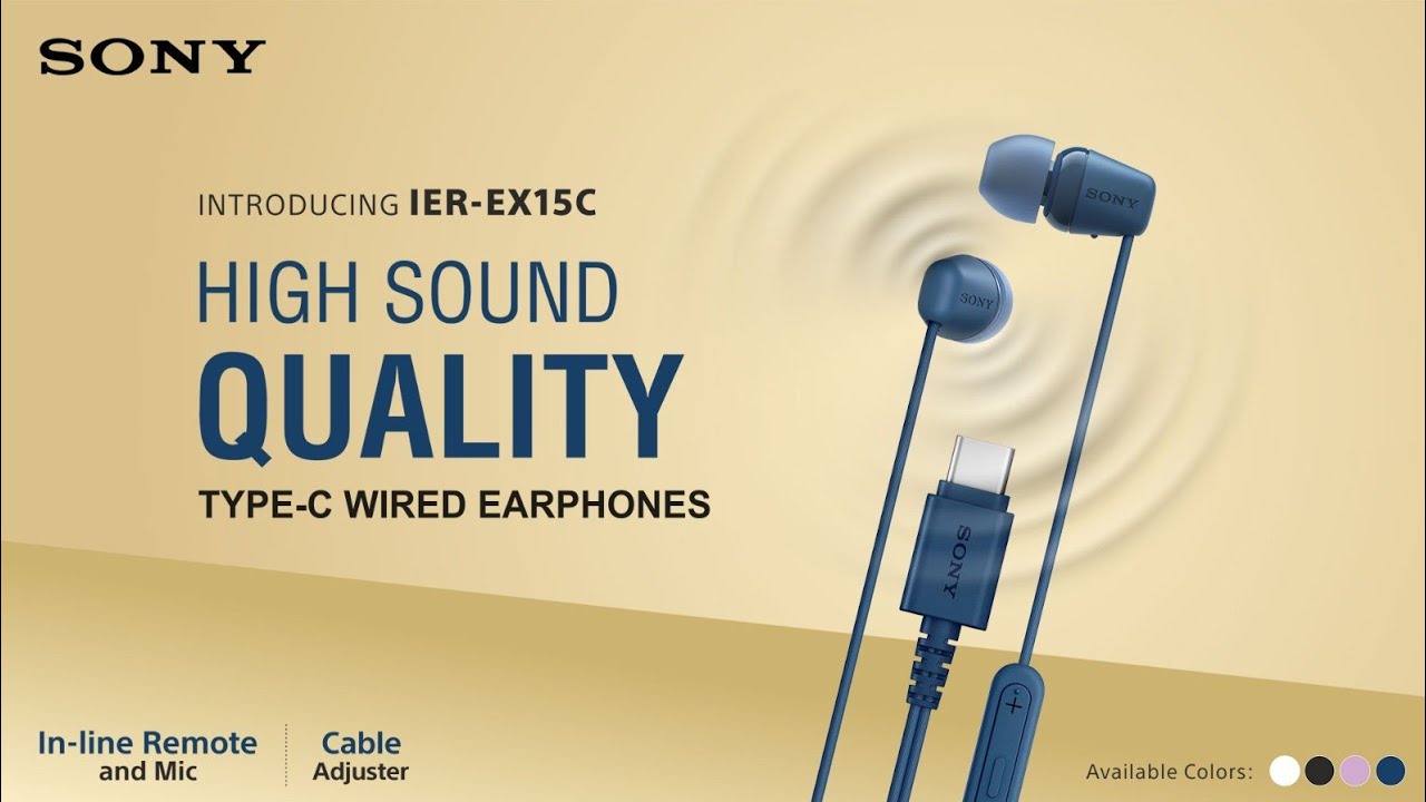Sony IER-EX15C Earphone USB-C Resmi